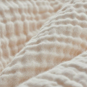 Pokoloko Crinkle Short Jacket | Cream + Black