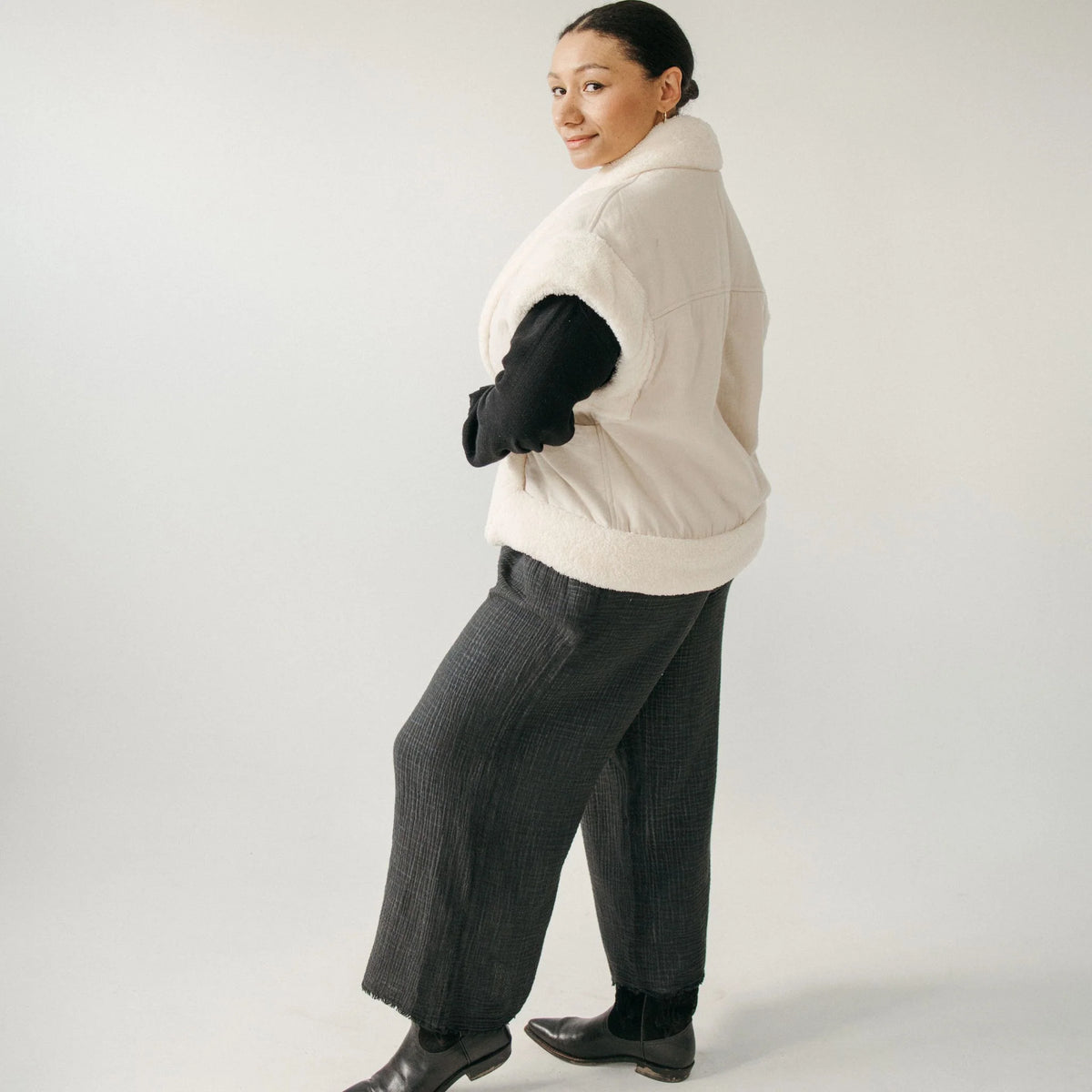 Pokoloko Herringbone Sherpa Vest