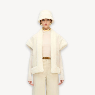 Pokoloko Herringbone Sherpa Vest