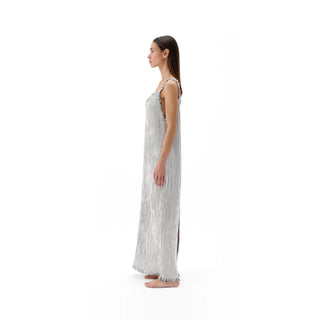 Pokoloko Crinkle Cotton Strappy Dress | Stripe