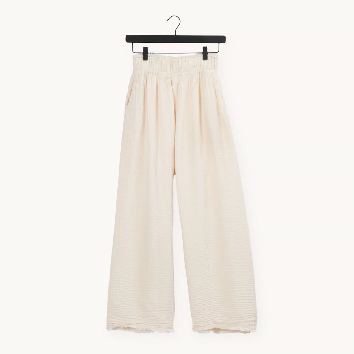 Pokoloko Crinkle Palazzo Pant | Black + Cream