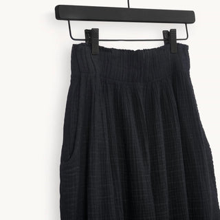 Pokoloko Crinkle Palazzo Pant | Black, Cream, Denim