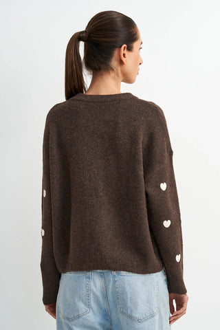 Astrid Myles Knit Sweater | Brown