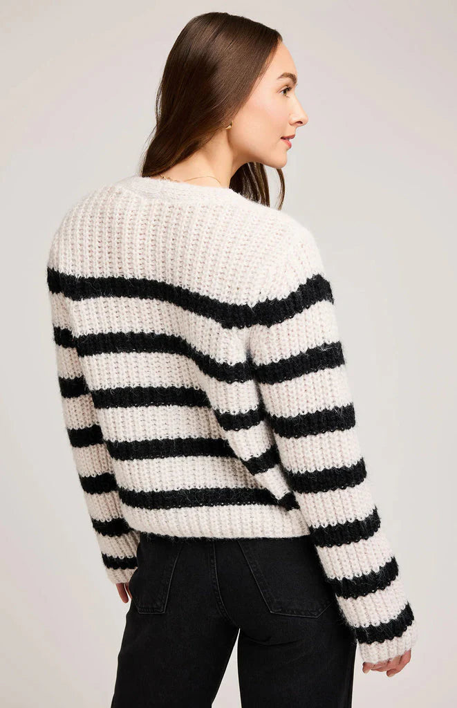 Gentle Fawn Melanie Cardigan | Black Stripe