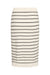 Cream Sillar Knit Skirt | Eggnog Black Stripe