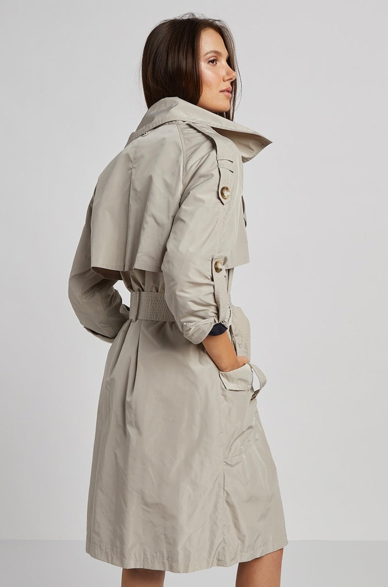 Adroit Raphael Trench Coat | Fuschia + Birch