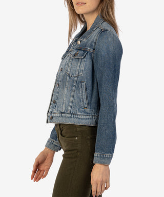 Kut Julia Denim Crop Jacket | Denim