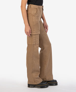 Kut Miller High Rise Wide Leg Cargo | Camel