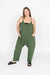 Smash & Tess Abigael Romper | Moss Green + Midnight Black