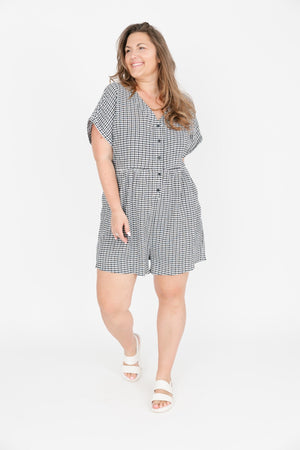 Smash & Tess Valentina Shorty Romper | Gingham