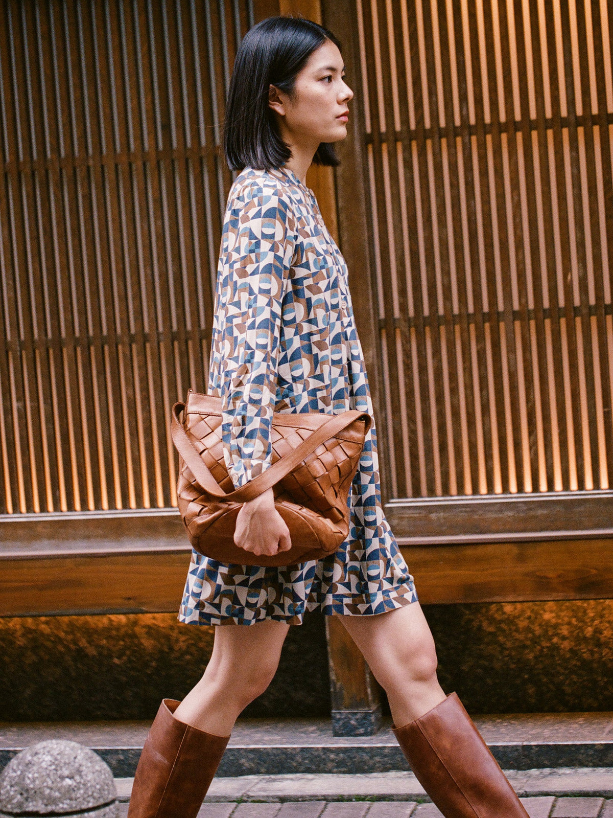 Indi & Cold Viscose Woven Dress | Indigo