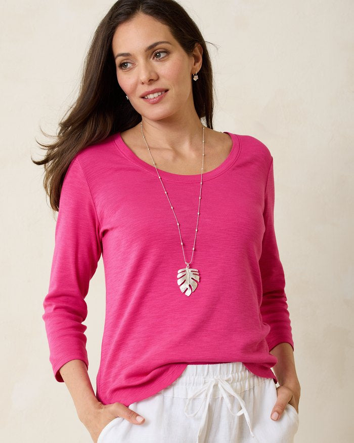 Tommy Bahama Ashby Isles Scoop Top | Glowing Azalea