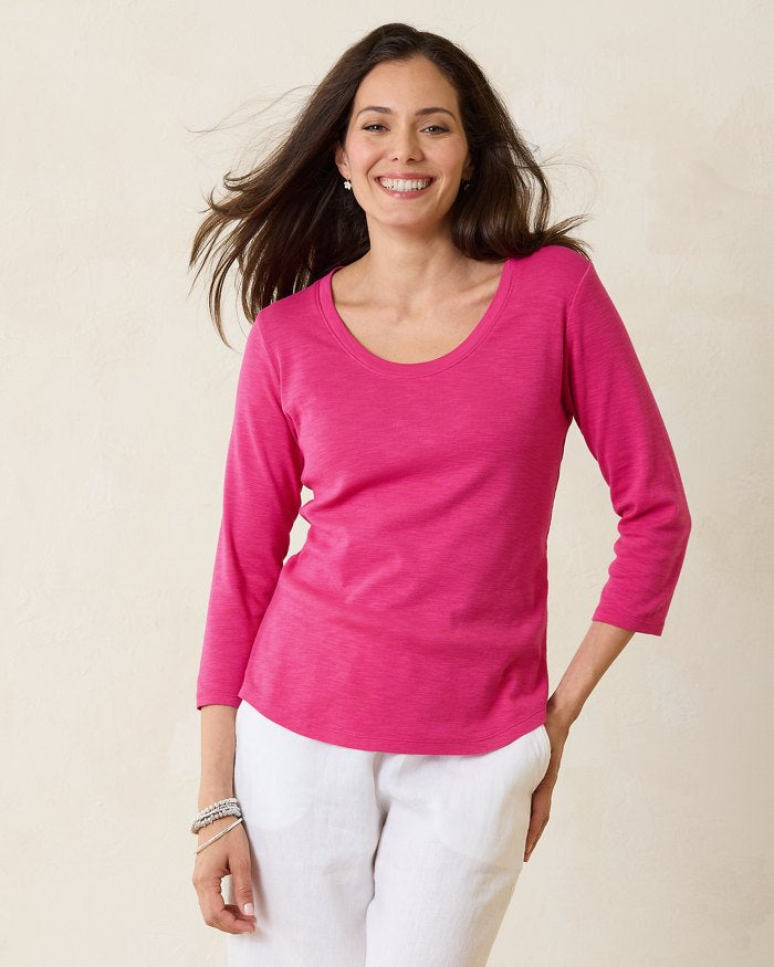 Tommy Bahama Ashby Isles Scoop Top | Glowing Azalea