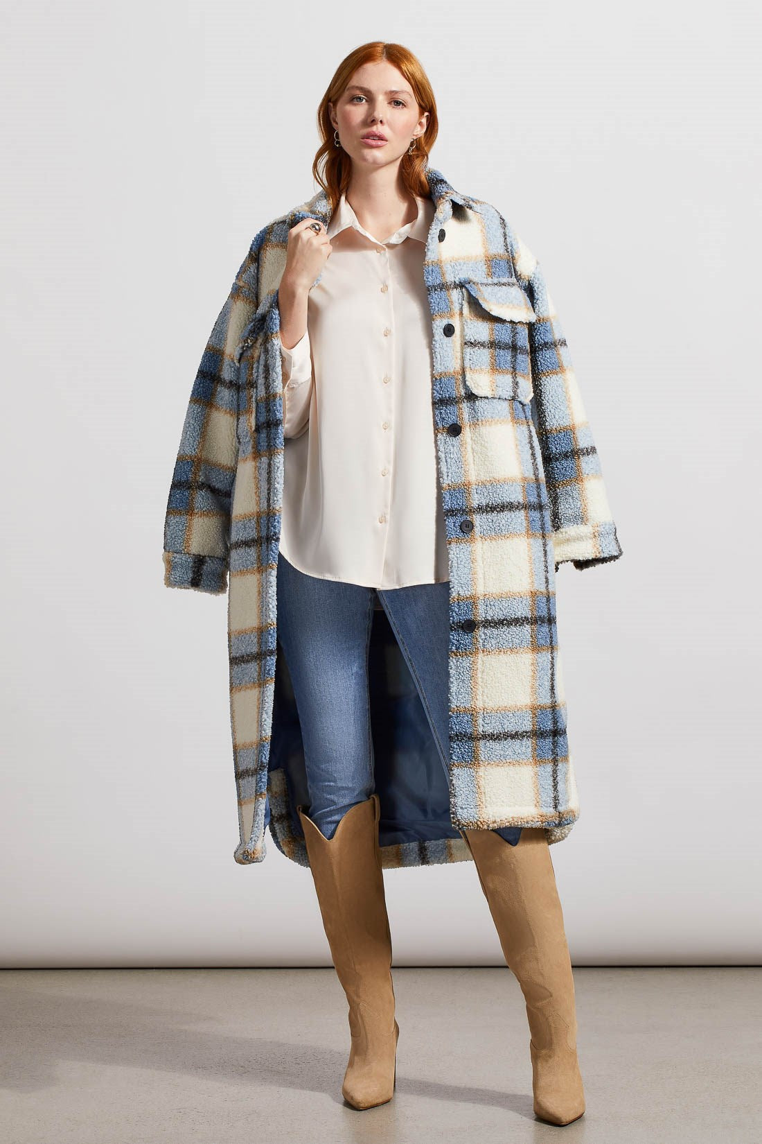 Tribal Flowy Satin Button Up Shirt | Blush + Green + Violet