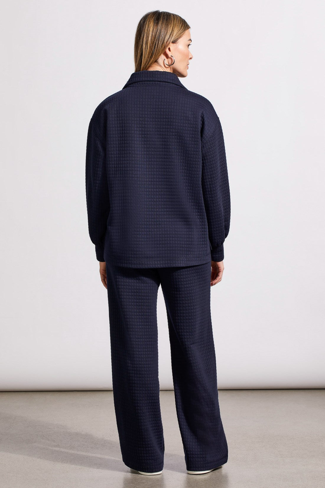 Tribal Quilted Kangaroo Pocket with Half Zip | Night Sky