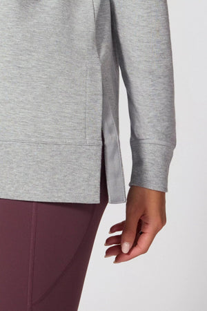 MPG Modal Fleexe Relaxed Pullover | Heather + Black