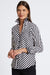 Foxcroft Mary No Iron Stripe Shirt | Silver-Black