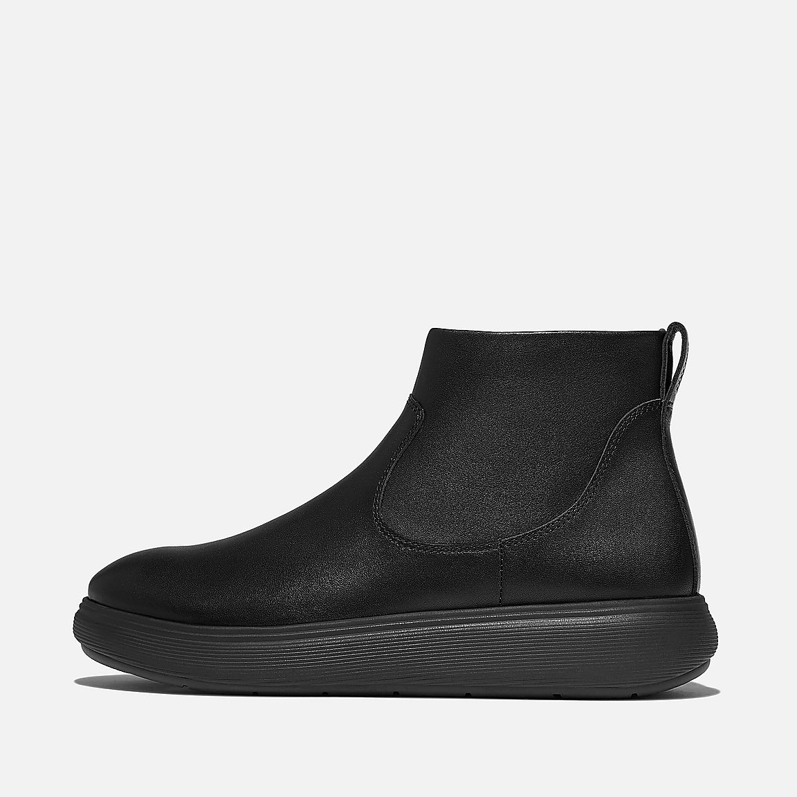 Fit Flop IQ Comff Leather Zip Ankle Boot | Black