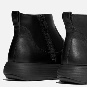 Fit Flop IQ Comff Leather Zip Ankle Boot | Black