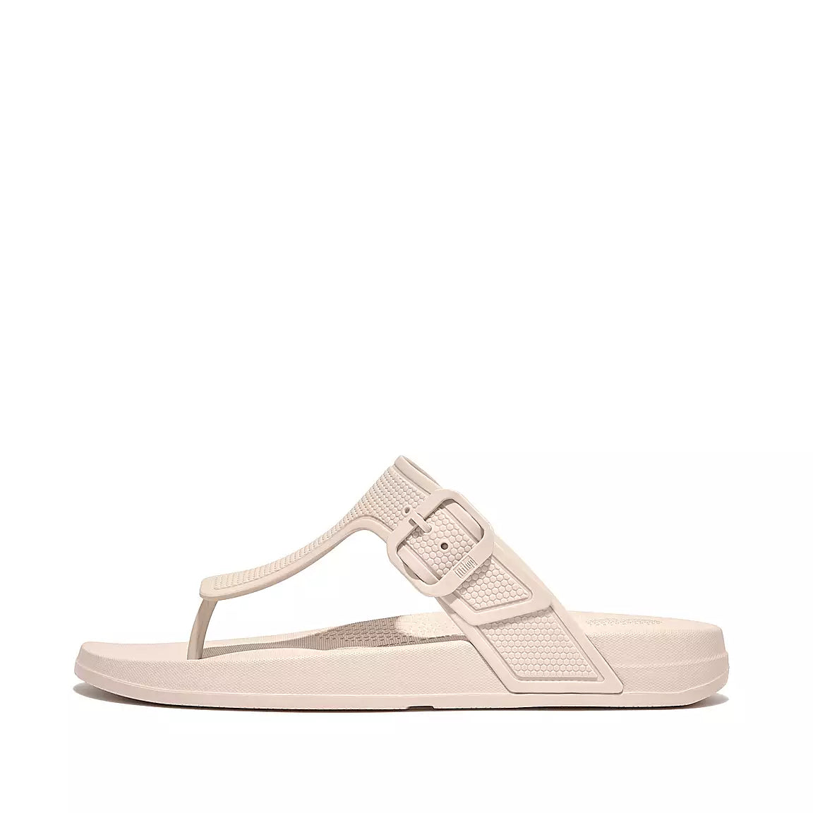 Fit Flop iQushion Adjustable Buckle Black Beige Fancy That