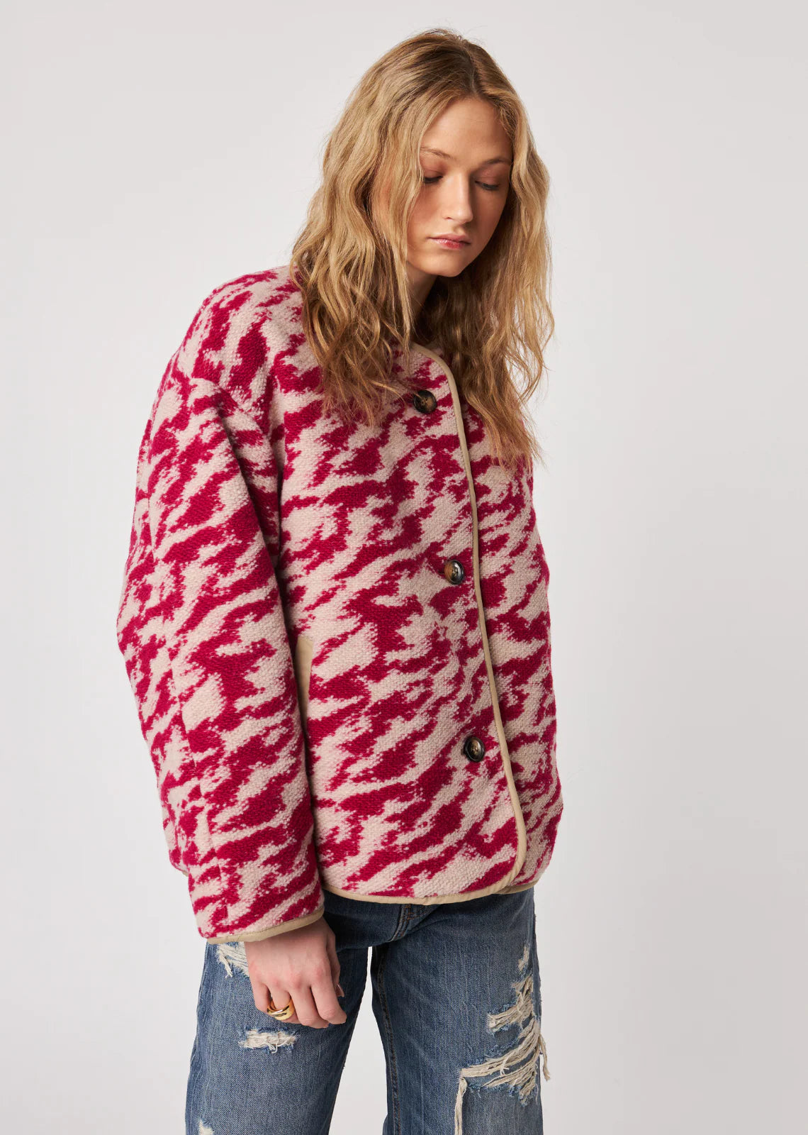 John & Jenn Reversible Jacket | Pink