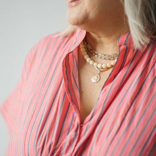 Pokoloko Sol Kaftan | Ginger + Turquoise