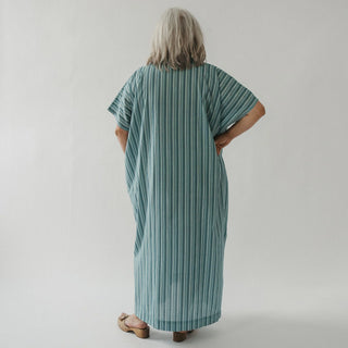 Pokoloko Sol Kaftan | Ginger + Turquoise