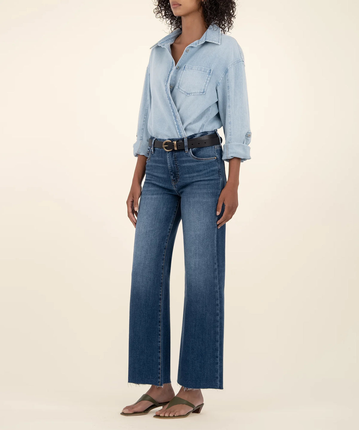 Kut From The Cloth Denim Meg High Rise Wide Leg Long Jeans | Inexhaustible Wash