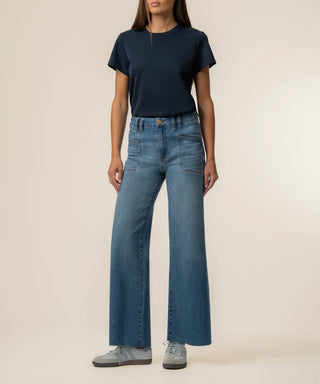 Kut From The Cloth Meg High Rise Wide Leg Long | Adorably Wash
