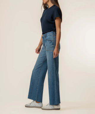 Kut From The Cloth Meg High Rise Wide Leg Long | Adorably Wash