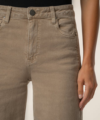 Kut From The Cloth Meg High Rise Wide Leg Jeans| Milk Tea