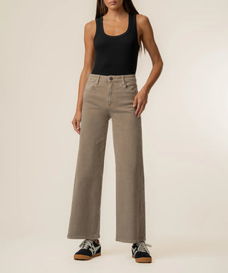 Kut From The Cloth Meg High Rise Wide Leg Jeans| Milk Tea