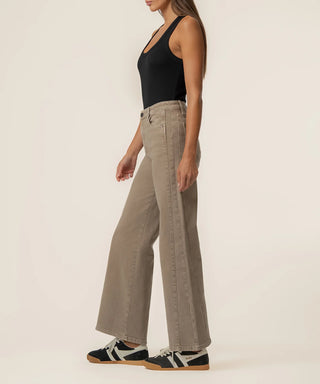 Kut From The Cloth Meg High Rise Wide Leg Jeans| Milk Tea