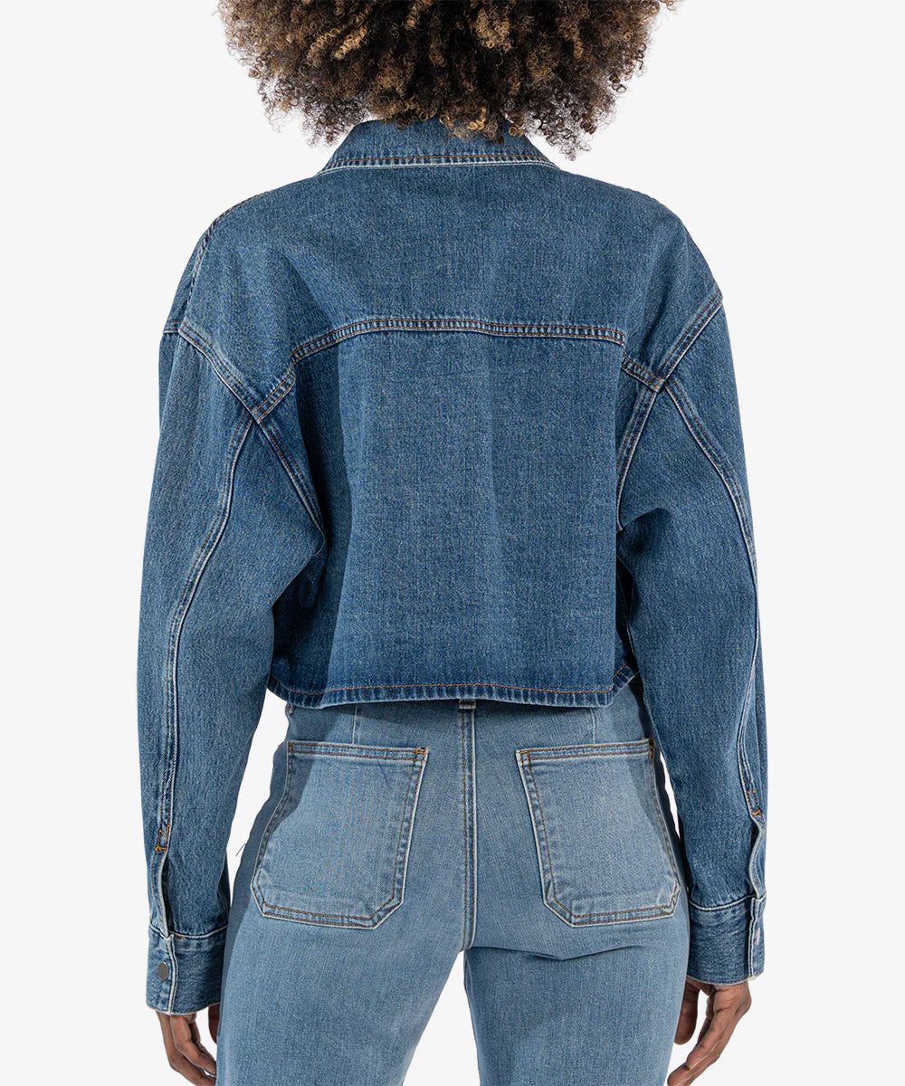 Kut Denim Billie Crop Jean Jacket
