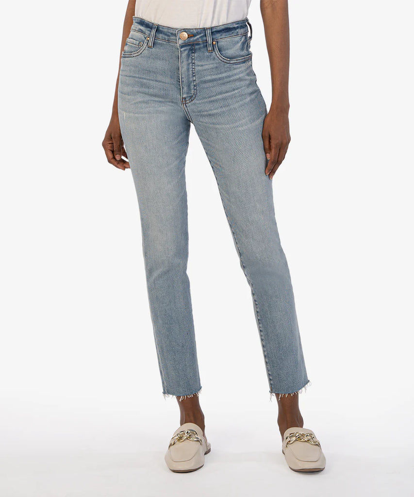 Kut Jeans | Reese High Rise Fab Ab Ankle Straight Leg Jeans | Circulated  Wash