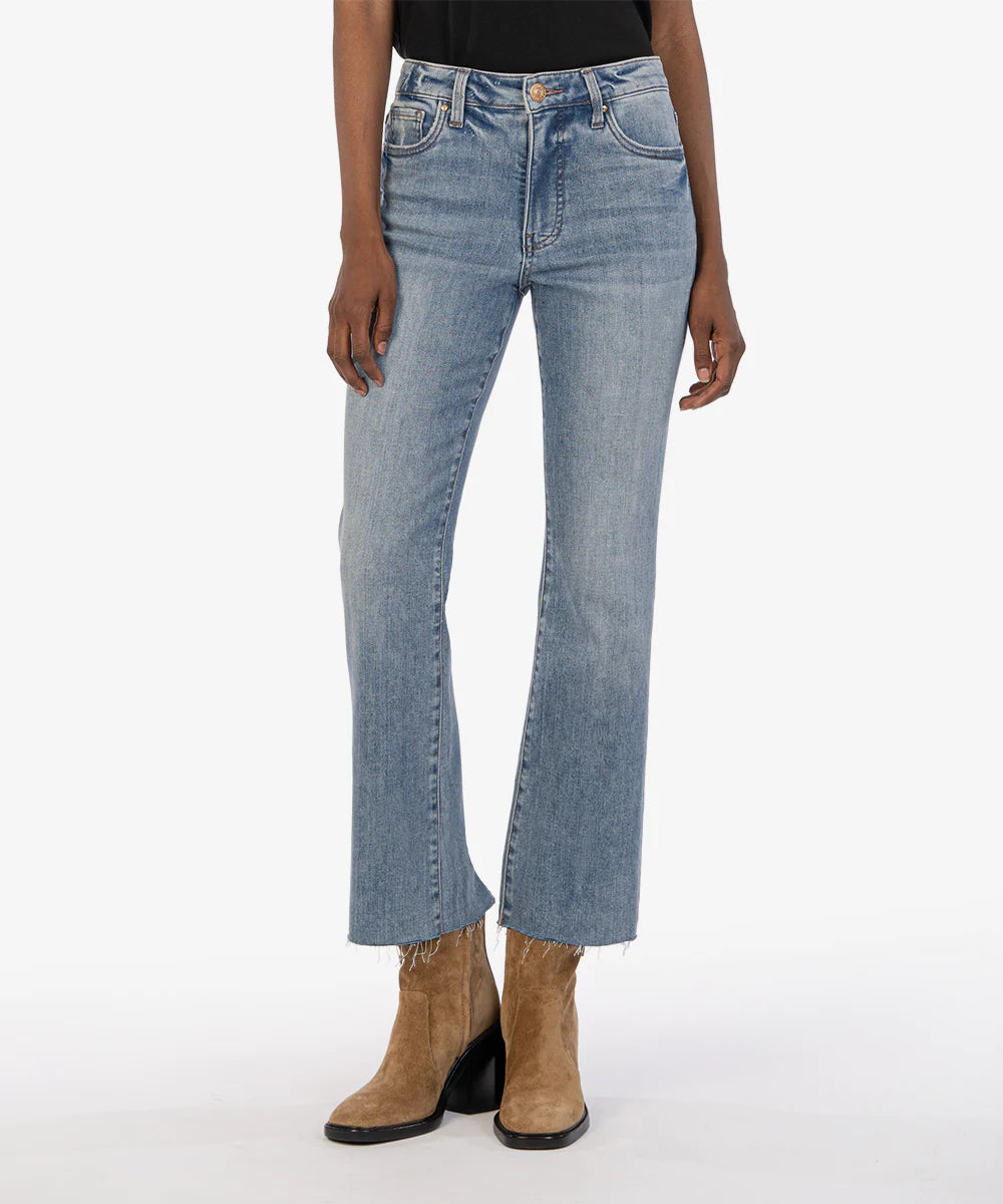 Kut Jeans, New Kelsey High Rise Fab Ab Ankle Flare Jeans