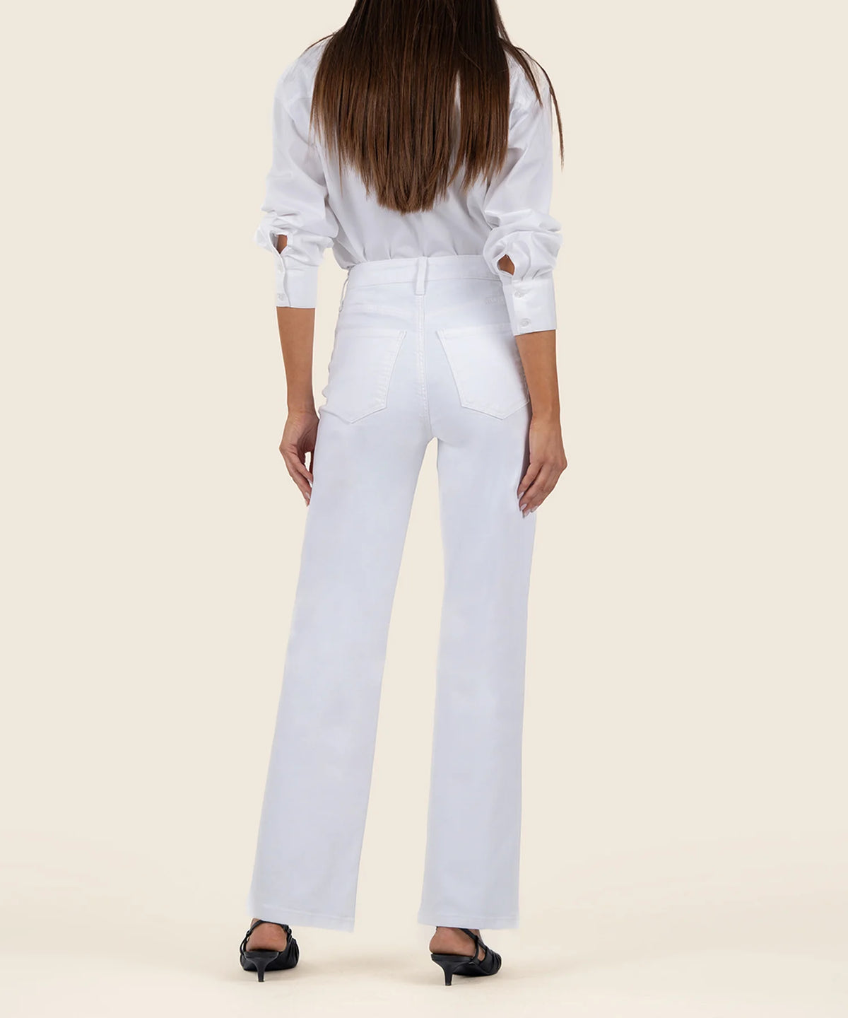 Kut From The Cloth Sienna High Rise Wide Leg Jean | Optic White