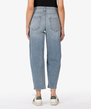 Kut Denim Ashley High Rise Barrel Straight Leg Jeans | Decency