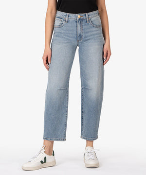 Kut Denim Ashley High Rise Barrel Straight Leg Jeans | Decency