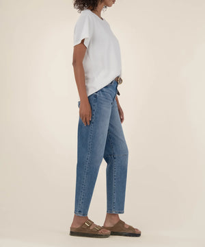 Kut From The Cloth Ashley High Rise Slouchy Barrel Straight Leg | Improving Wash