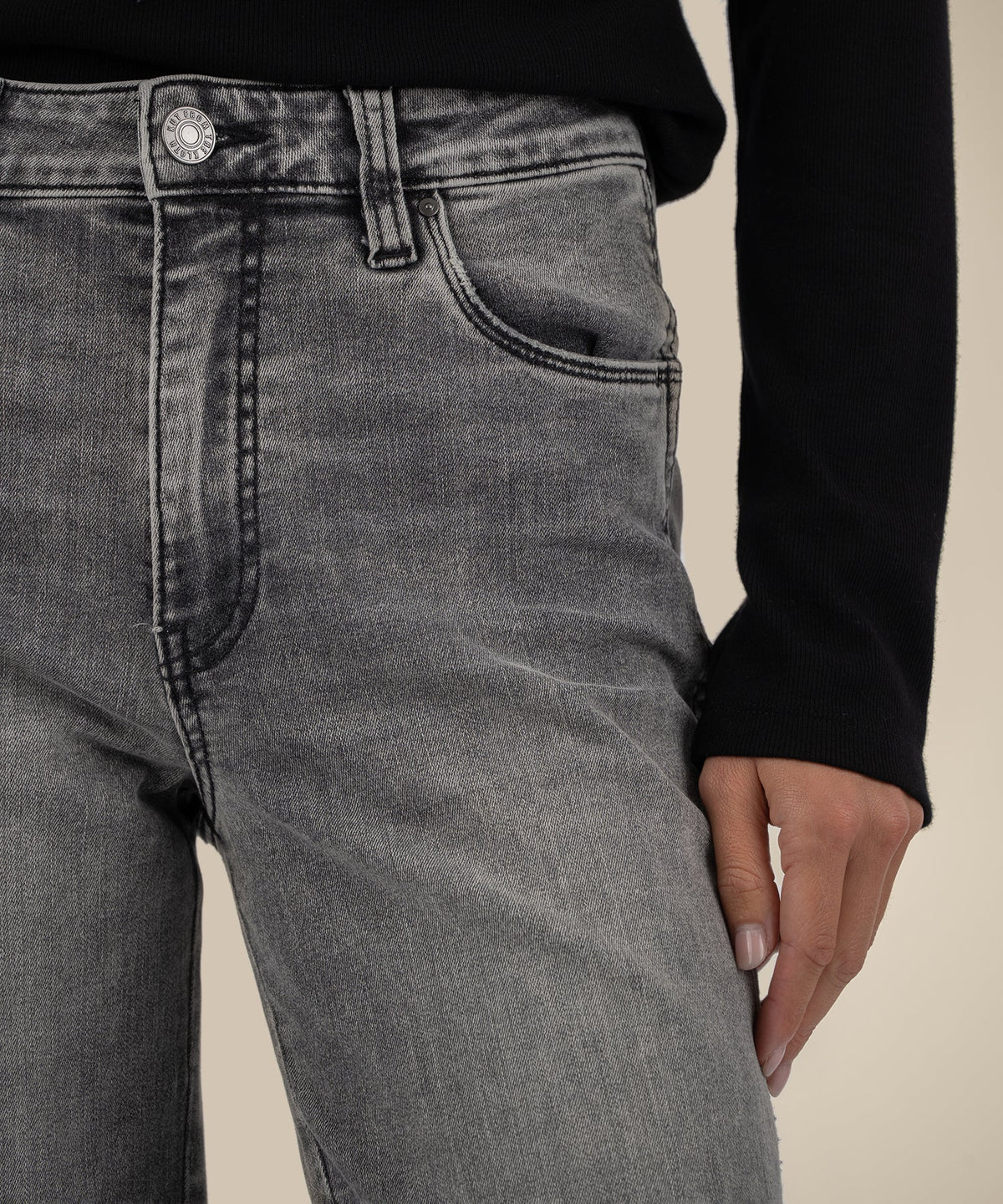 Kut From The Cloth Denim Pattie High Rise Straight Leg Jeans | Acquainted Wash