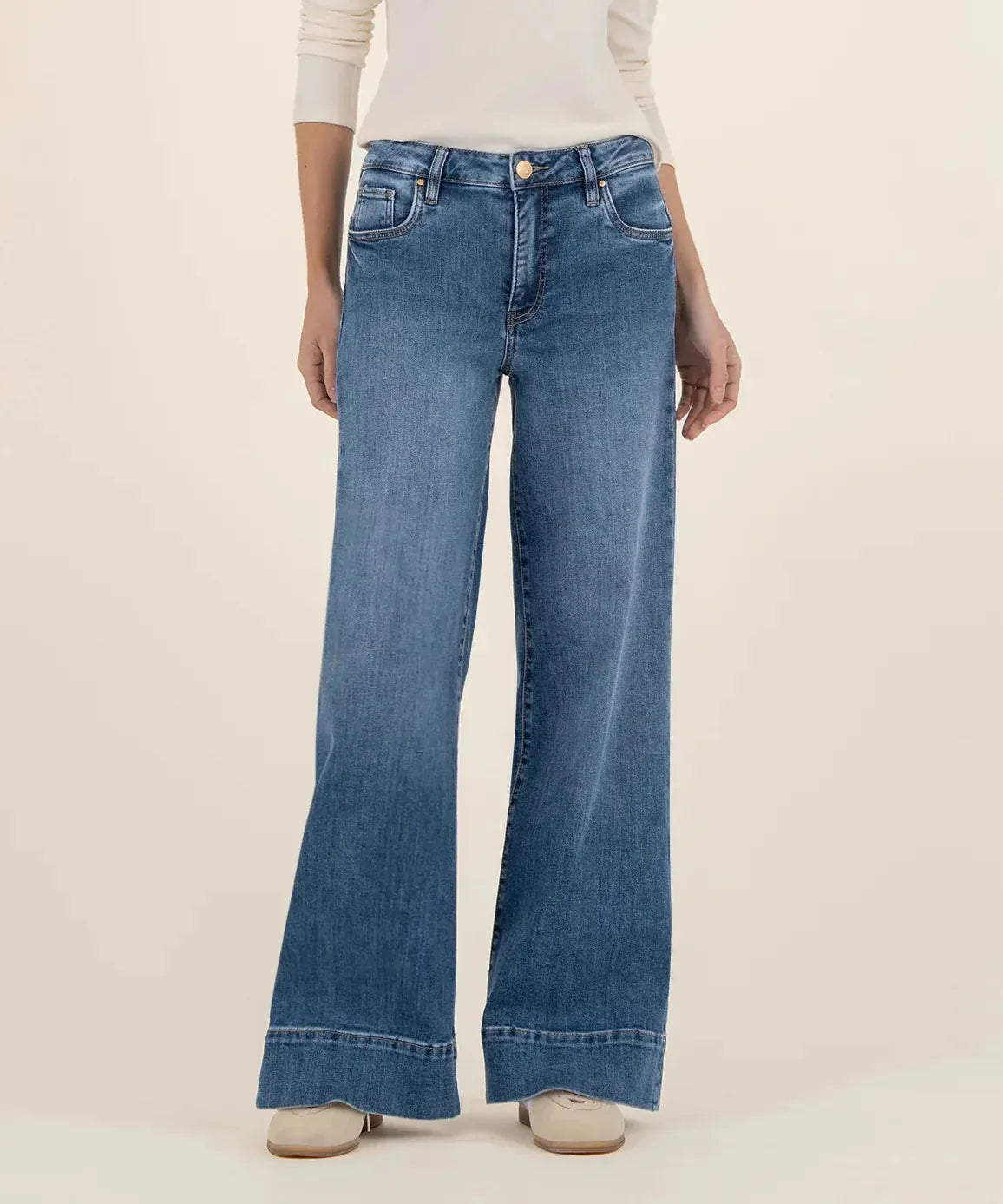 Kut From The Cloth Denim Maya High Rise Wide Leg Jeans | Amuse Wash