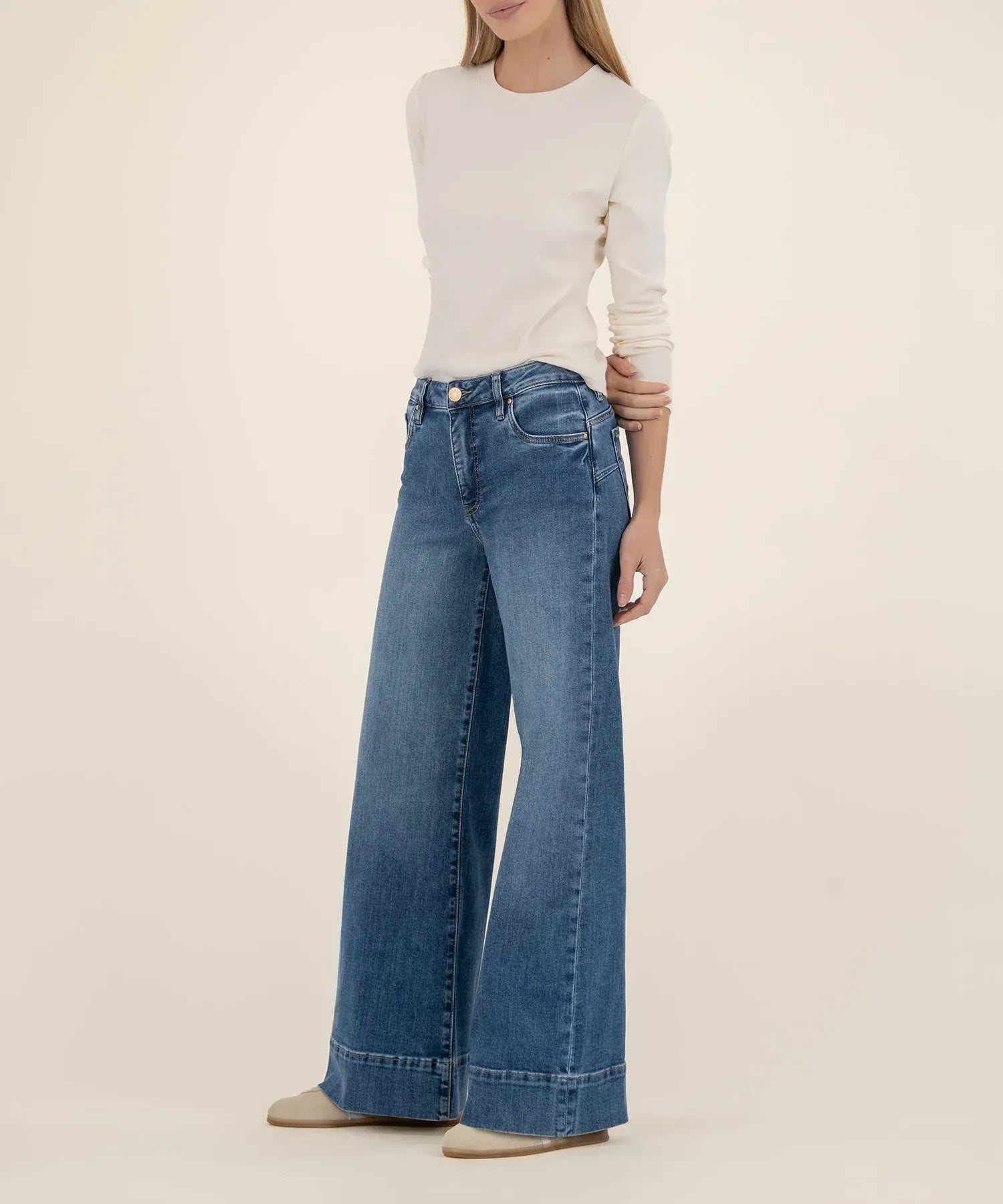 Kut From The Cloth Denim Maya High Rise Wide Leg Jeans | Amuse Wash