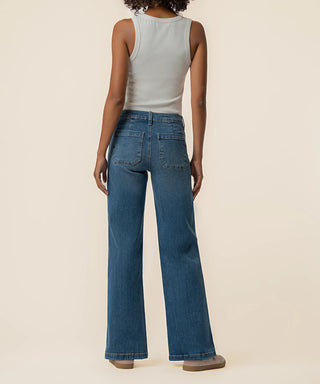 Kut From The Cloth Denim High Rise Wide Straight Leg Jeans | Incandescent Wash