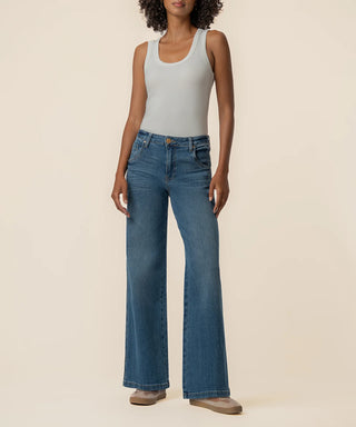 Kut From The Cloth Denim High Rise Wide Straight Leg Jeans | Incandescent Wash