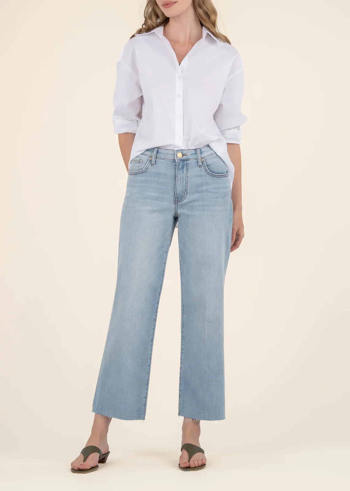 Kut From The Cloth Charlotte High Rise Cutlottes With Raw Hem