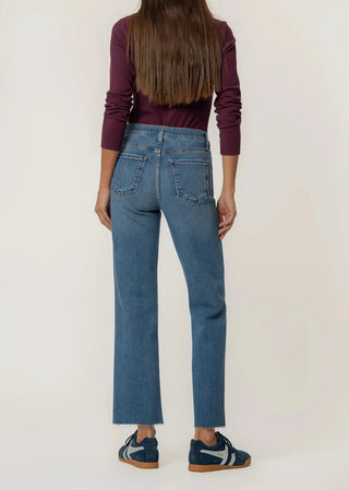Kut From The Cloth Denim Avery High Rise Straight Leg Jeans | Building Wash