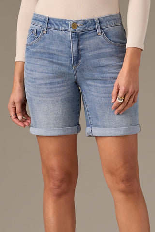 Wit & Wisdom Cuffed Shorts | Light Blue