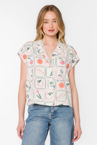 Velvet Heart Linnea Linen Top