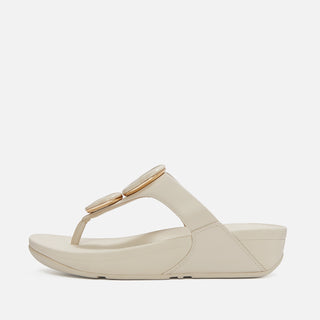 Fitflop Lulu Marbled-Stone Toe-Post Sandals | Beige